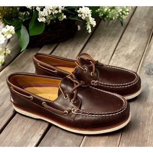 Sperry Brown Classic Gold Cup Original 2-Eye Top Sider Boat Shoes Mens 8.5 NEW